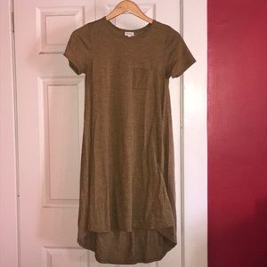 Lularoe Carly heathered mustard xxs